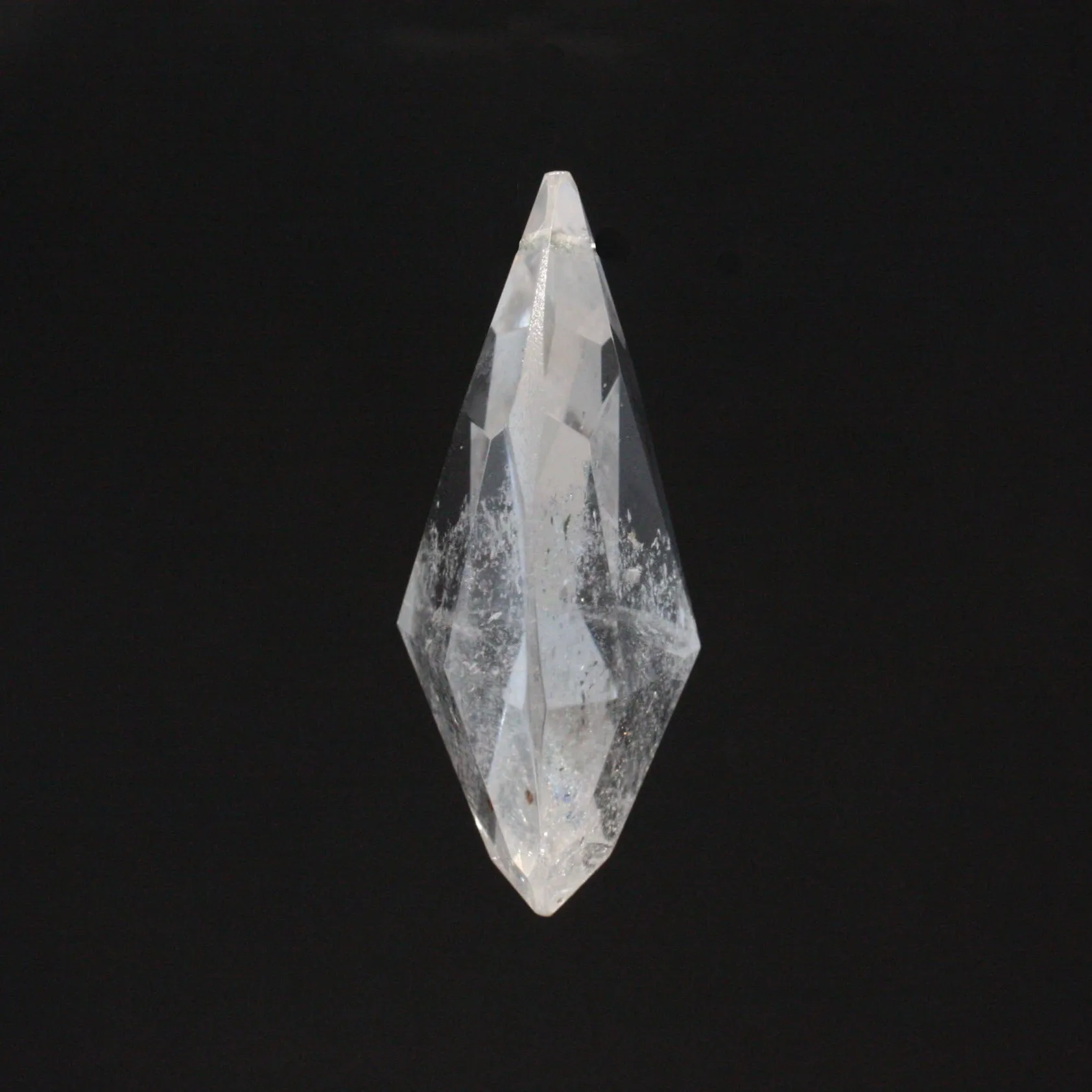 2" Rock Crystal Full Cut Teardrop