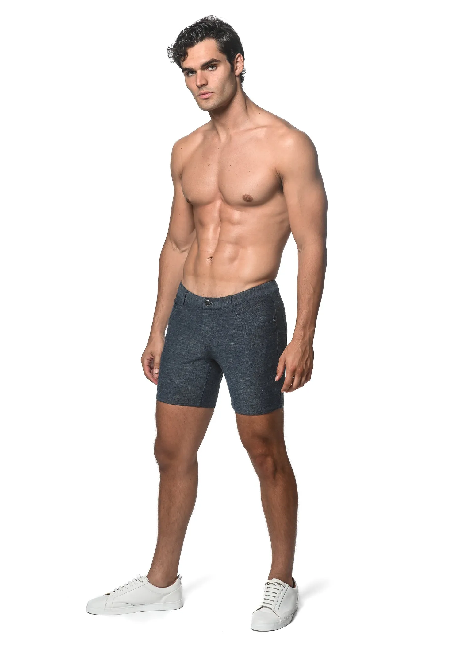 5" KNIT JACQUARD SHORT - Blue Surf