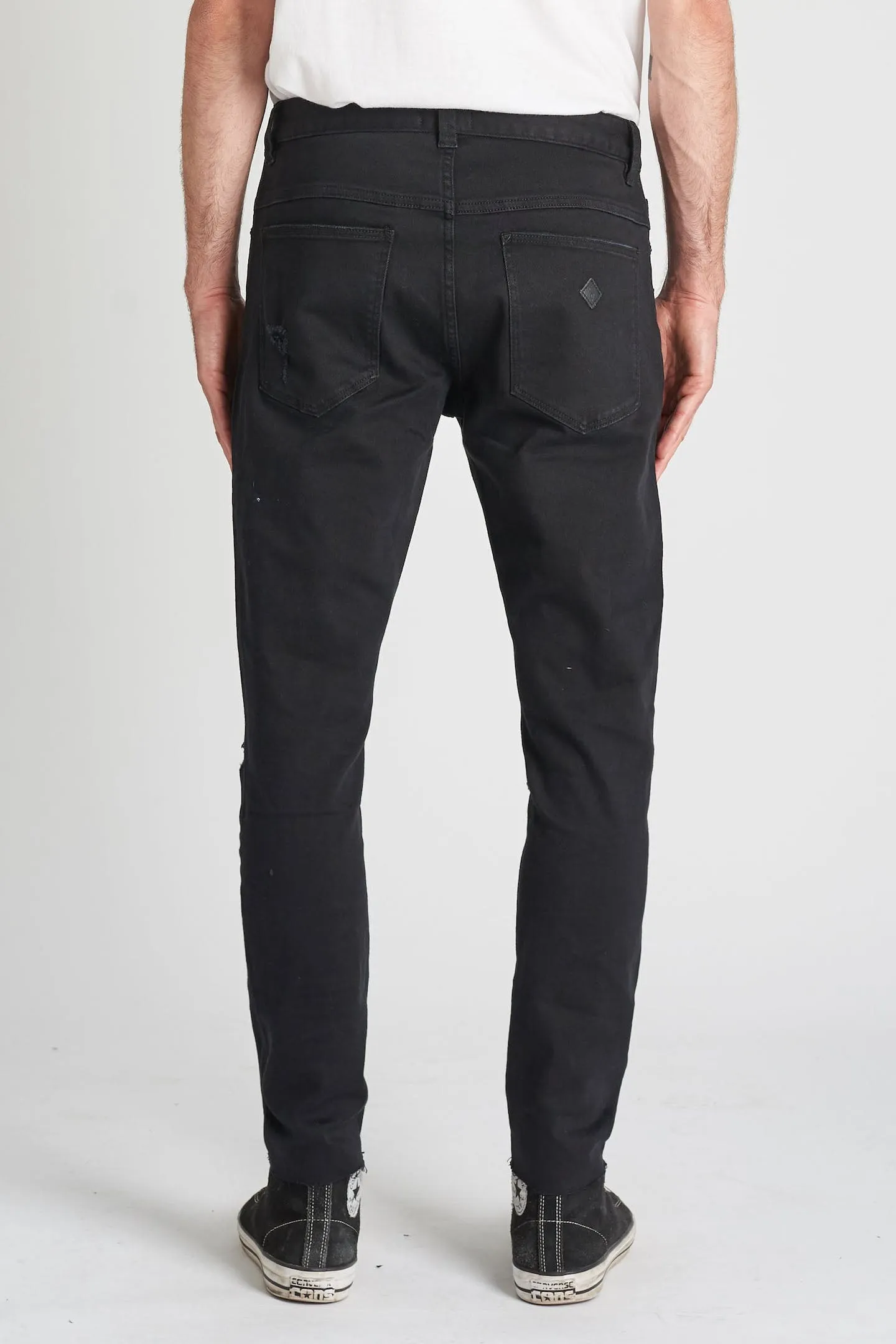 Abrand Mens Dropped Slim Rogue Jean Black