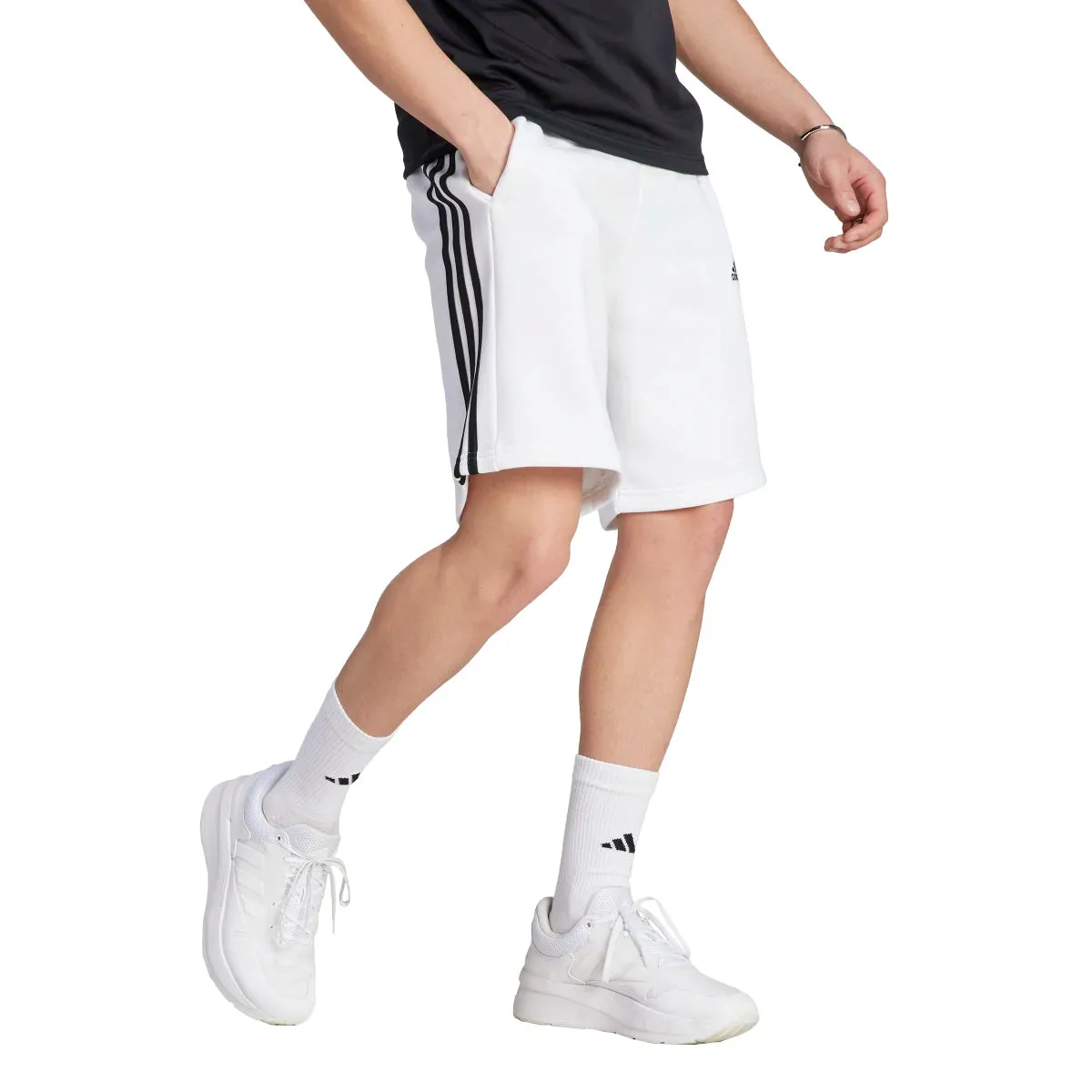 adidas Men's 3-Stripes Fleece Shorts