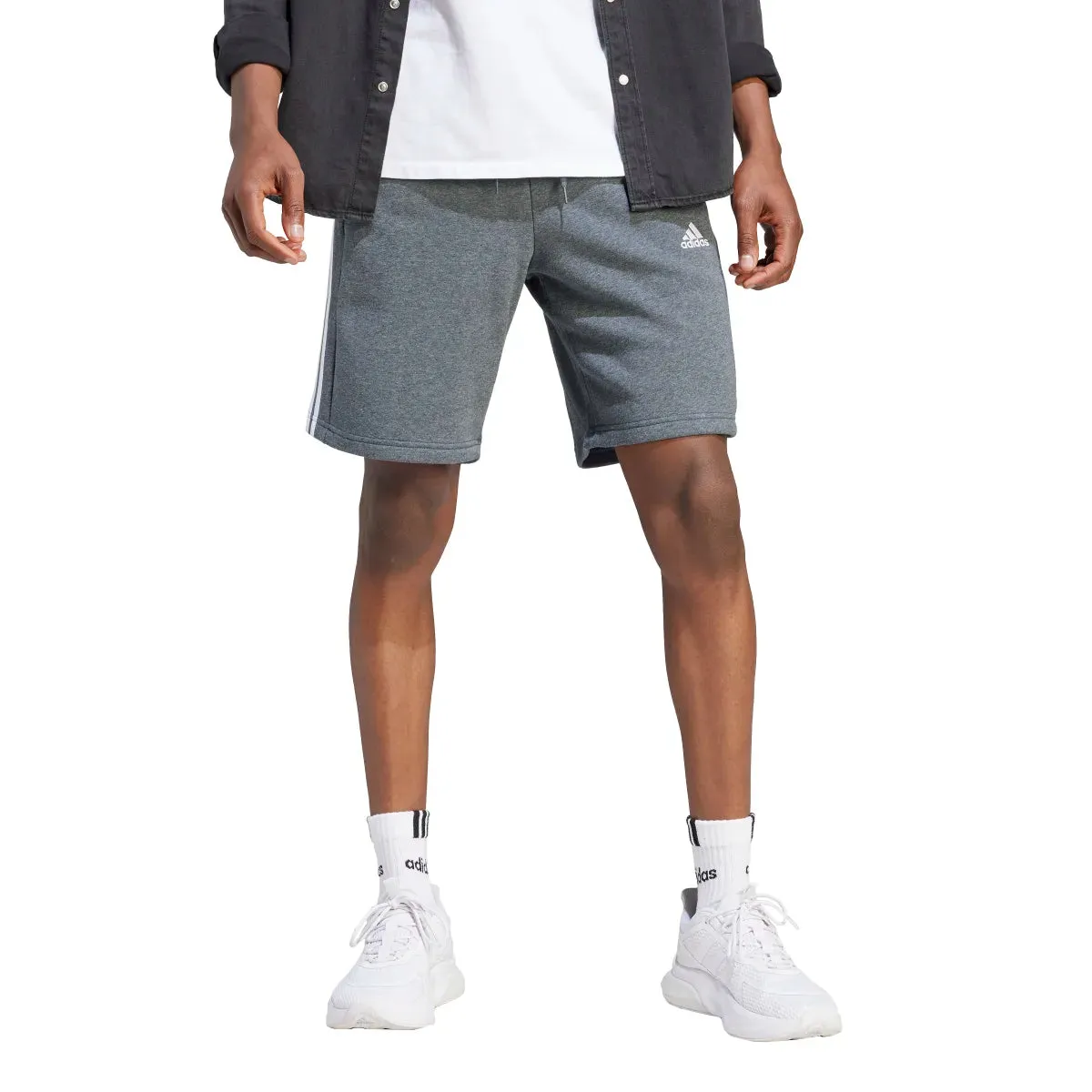 adidas Men's 3-Stripes Fleece Shorts