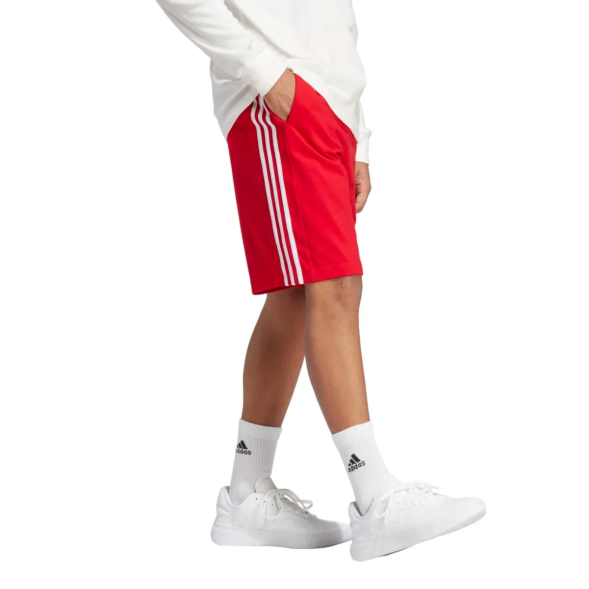 adidas Men's Essentials Single Jersey 3-Stripes Shorts