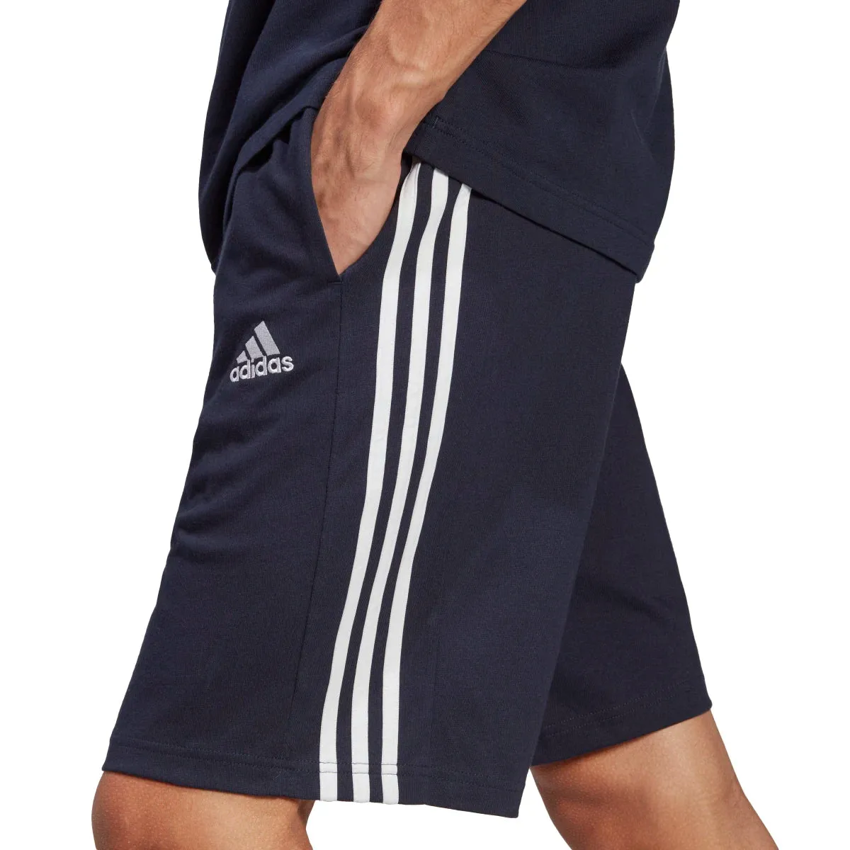 adidas Men's Essentials Single Jersey 3-Stripes Shorts