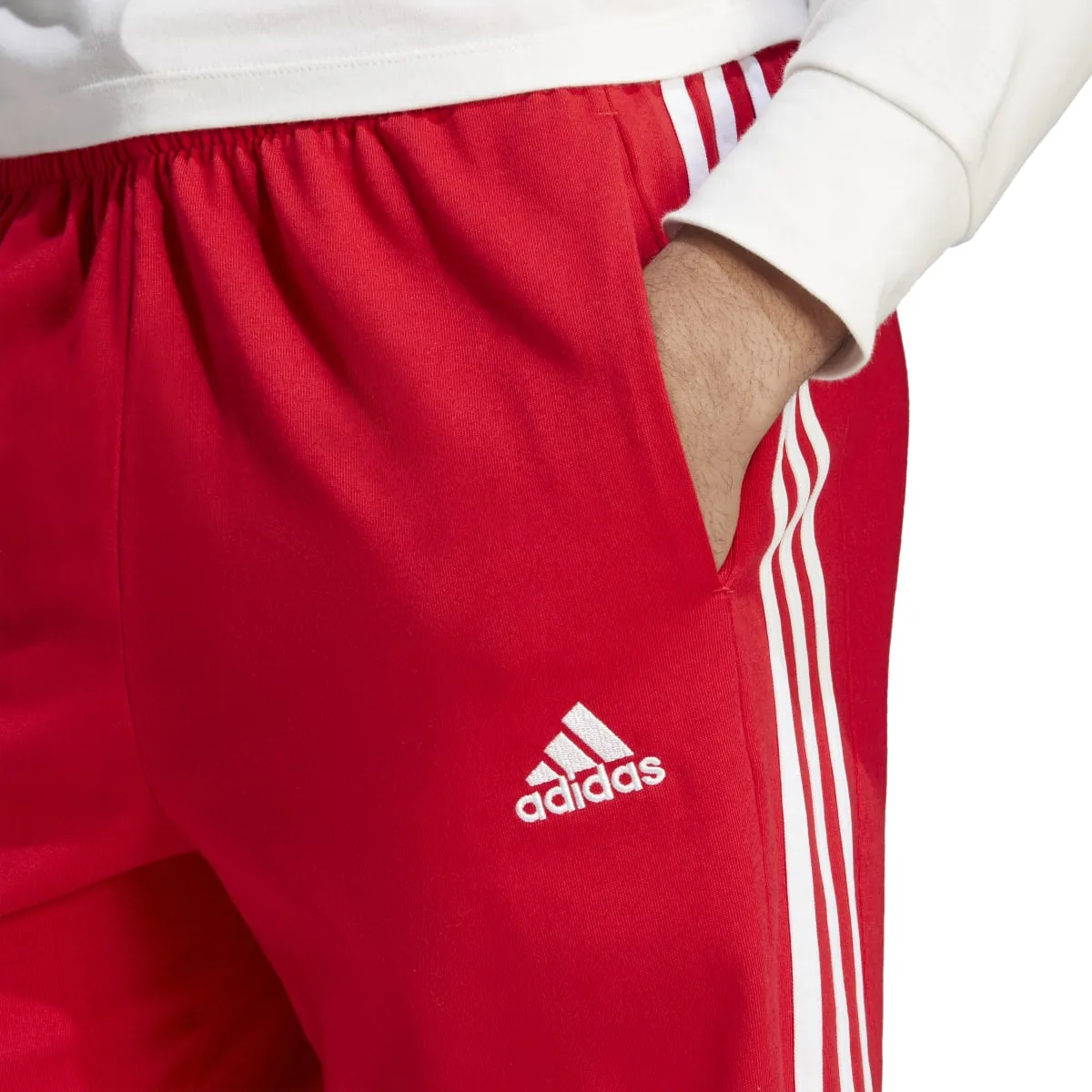 adidas Men's Essentials Single Jersey 3-Stripes Shorts