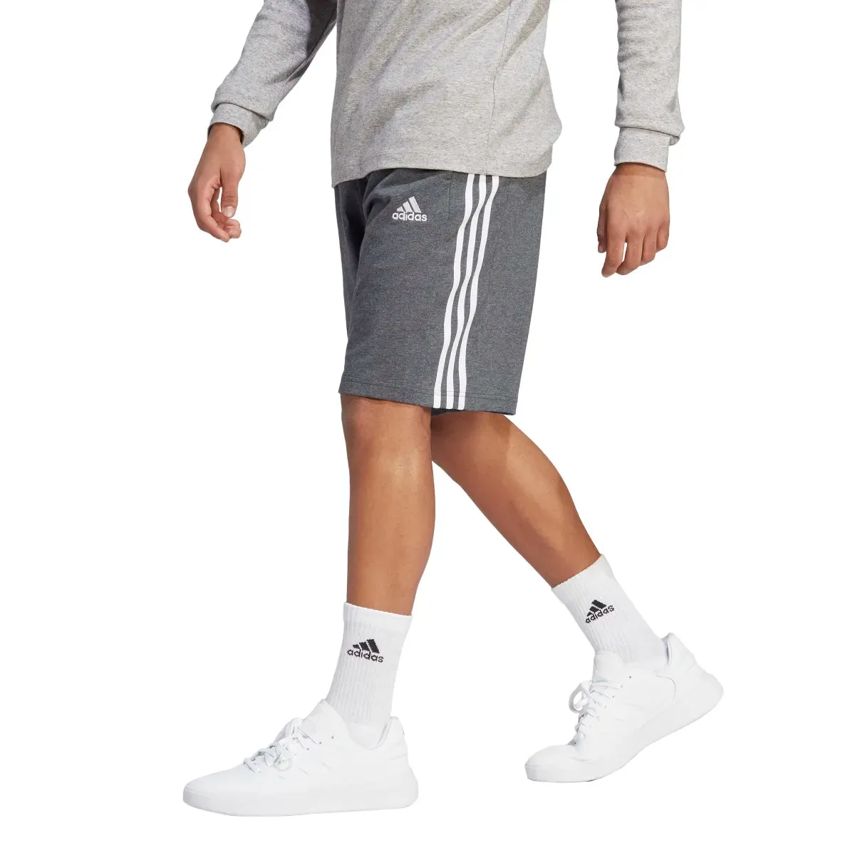 adidas Men's Essentials Single Jersey 3-Stripes Shorts