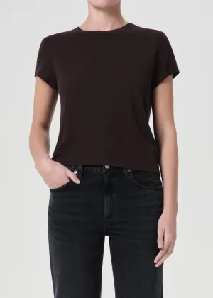 AGOLDE - Adine Shrunken Tee in Americano Heather