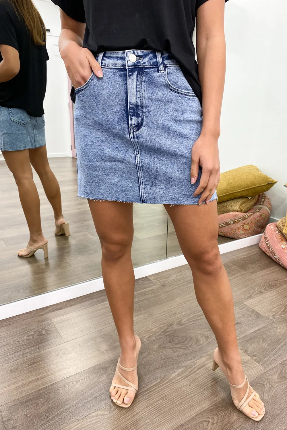 Anja Denim Skirt