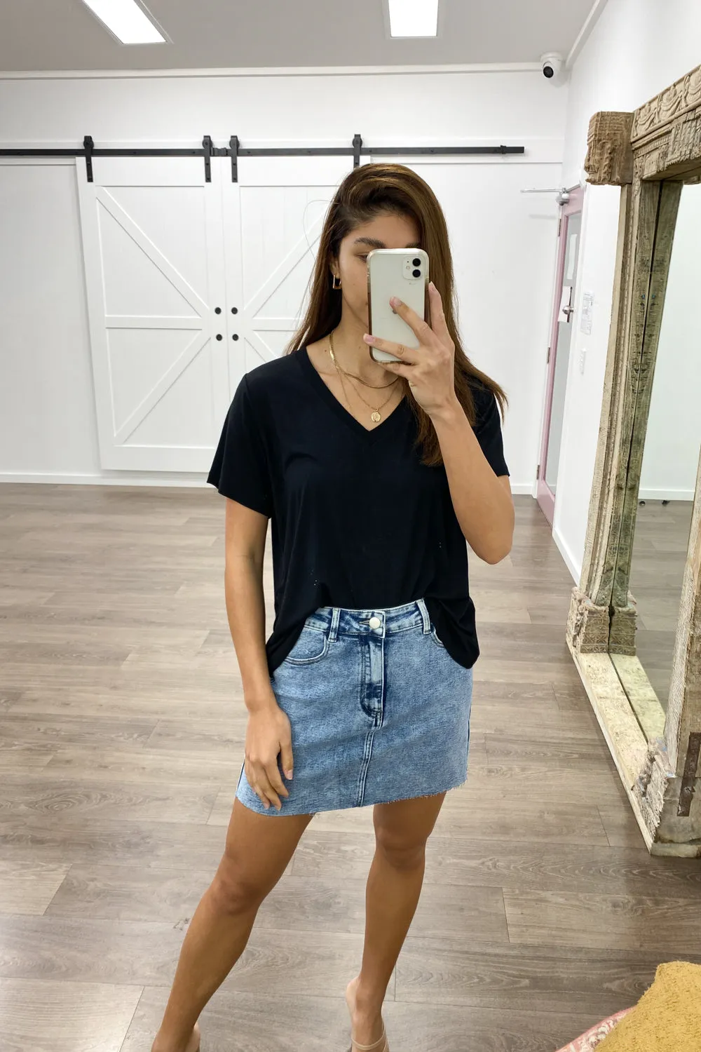 Anja Denim Skirt