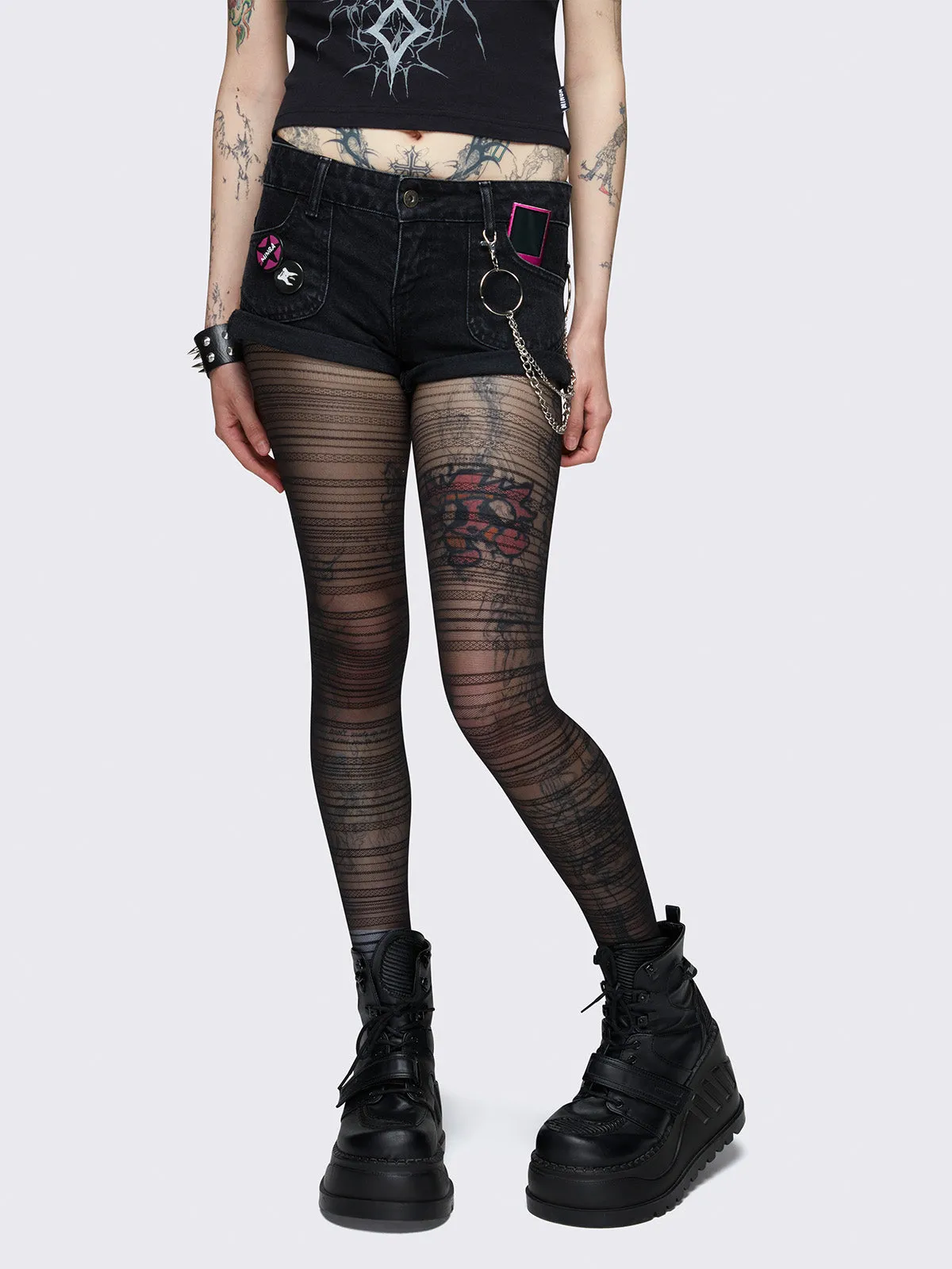 Avery Y2k Denim Hot Pants