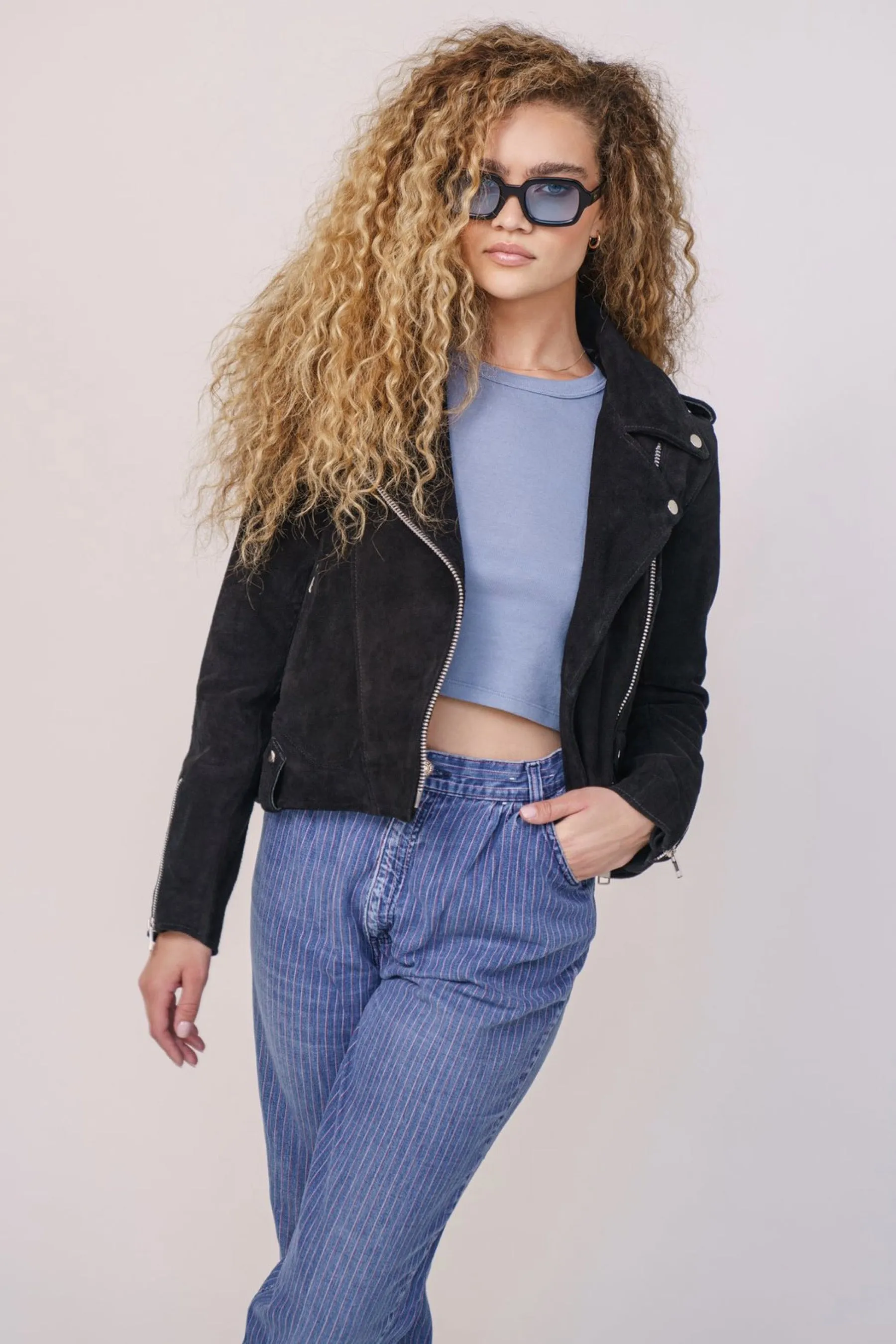 Black Afterglow Suede Jacket