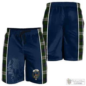 Blair Dress Tartan Men's Shorts with Family Crest and Scottish Thistle Vibes Sport Style