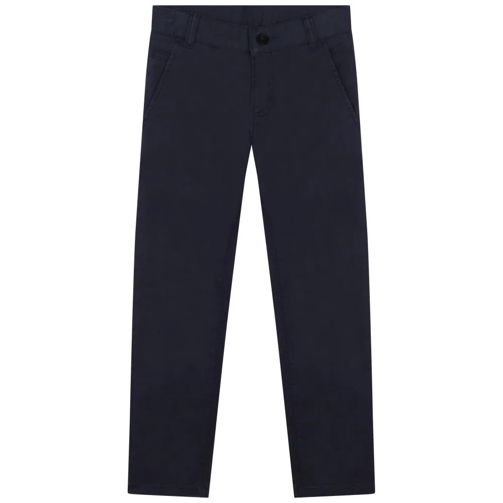 BOSS KIDSWEAR Navy Chino Trousers