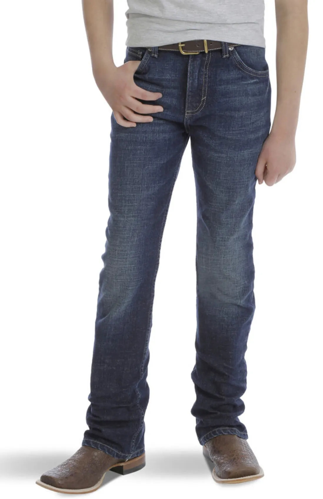 BOY'S VINTAGE WRANGLER BOOT CUT JEANS