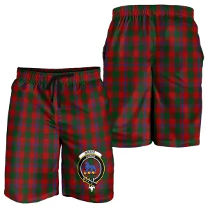 Bruce Old Tartan Mens Shorts with Family Crest