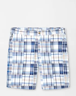 CABANA MADRAS COTTON SHORT - NAVY