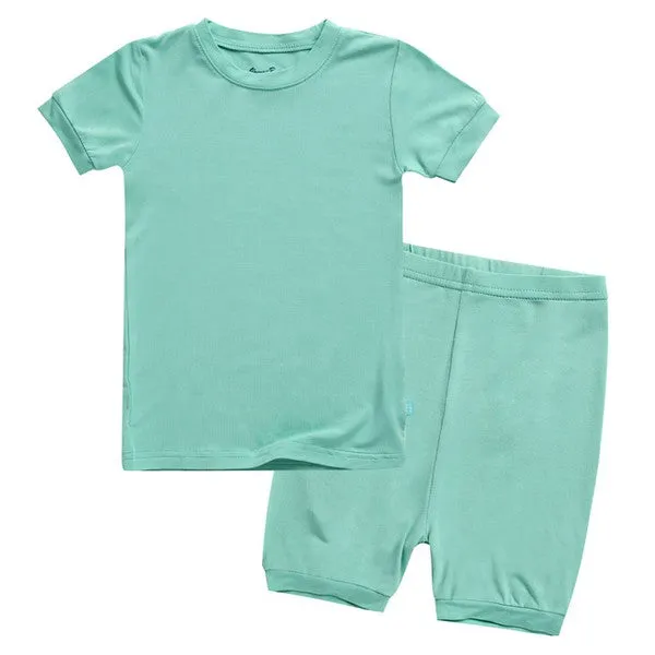 Colorful Cream Mint Short Sleeve Pajamas