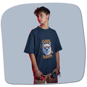 Cool Bear - Men Oversized T-Shirt