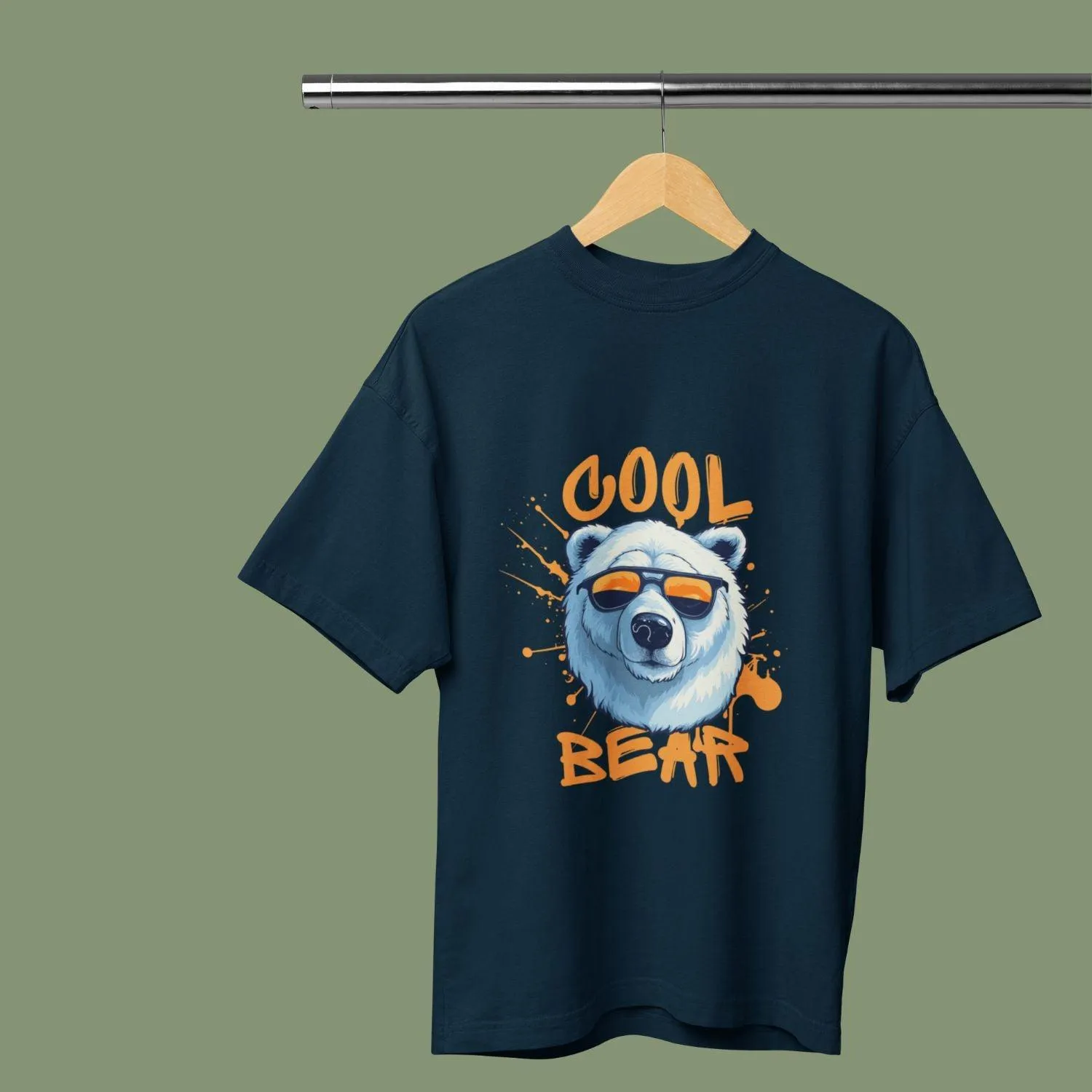 Cool Bear - Men Oversized T-Shirt