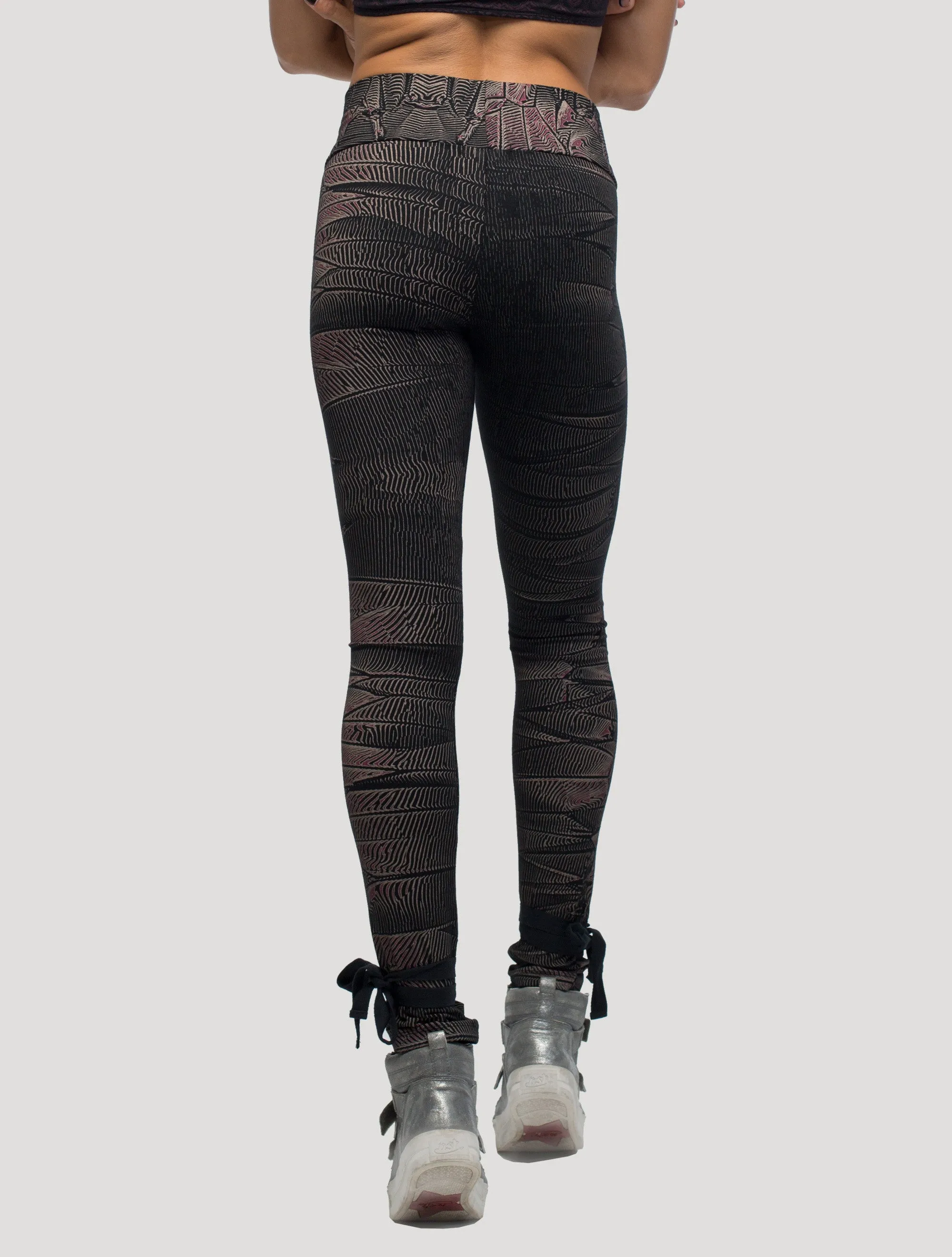 Crystal High Foldover Long Leggings