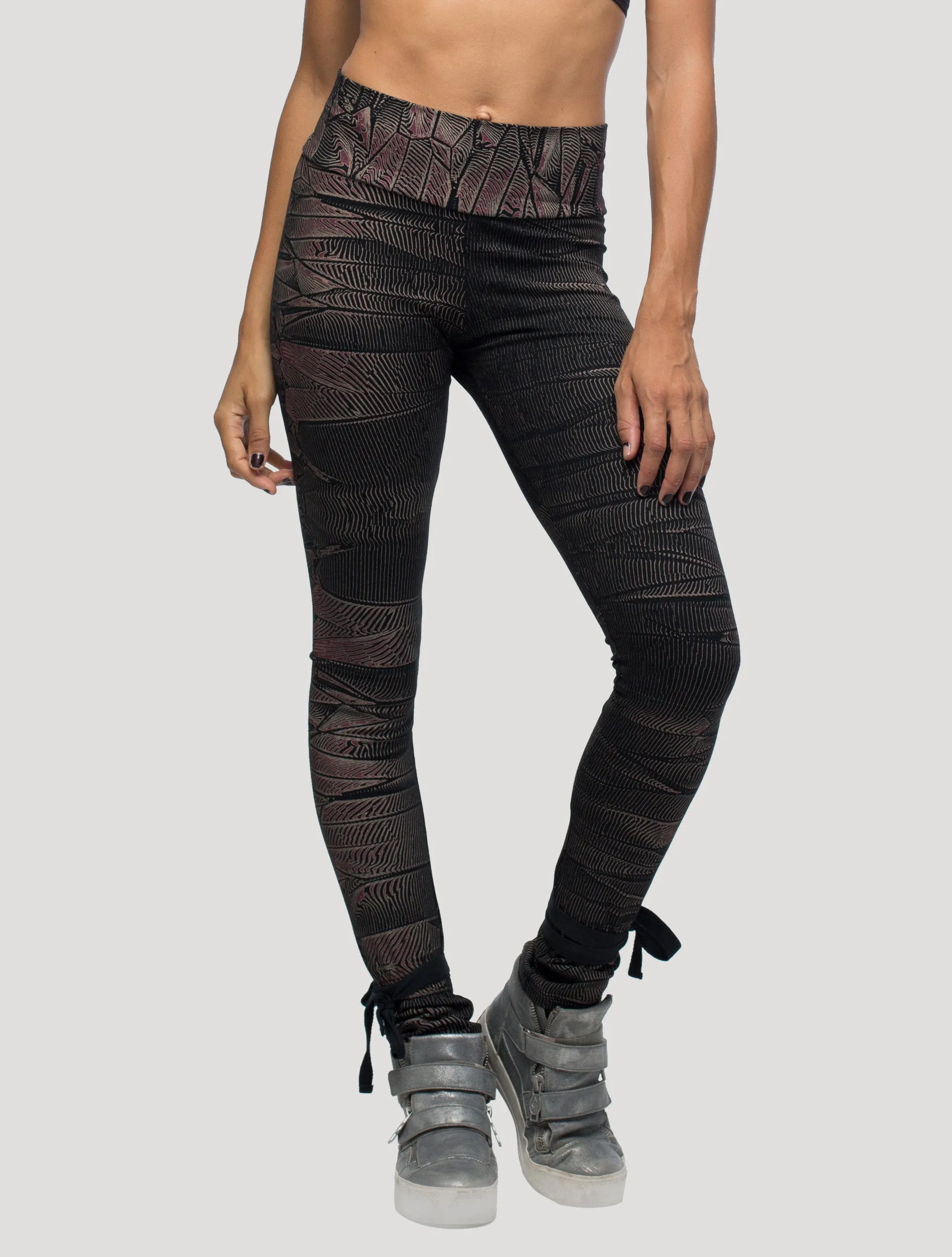 Crystal High Foldover Long Leggings