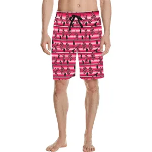 Dancers Floral Amour Men's Casual Shorts