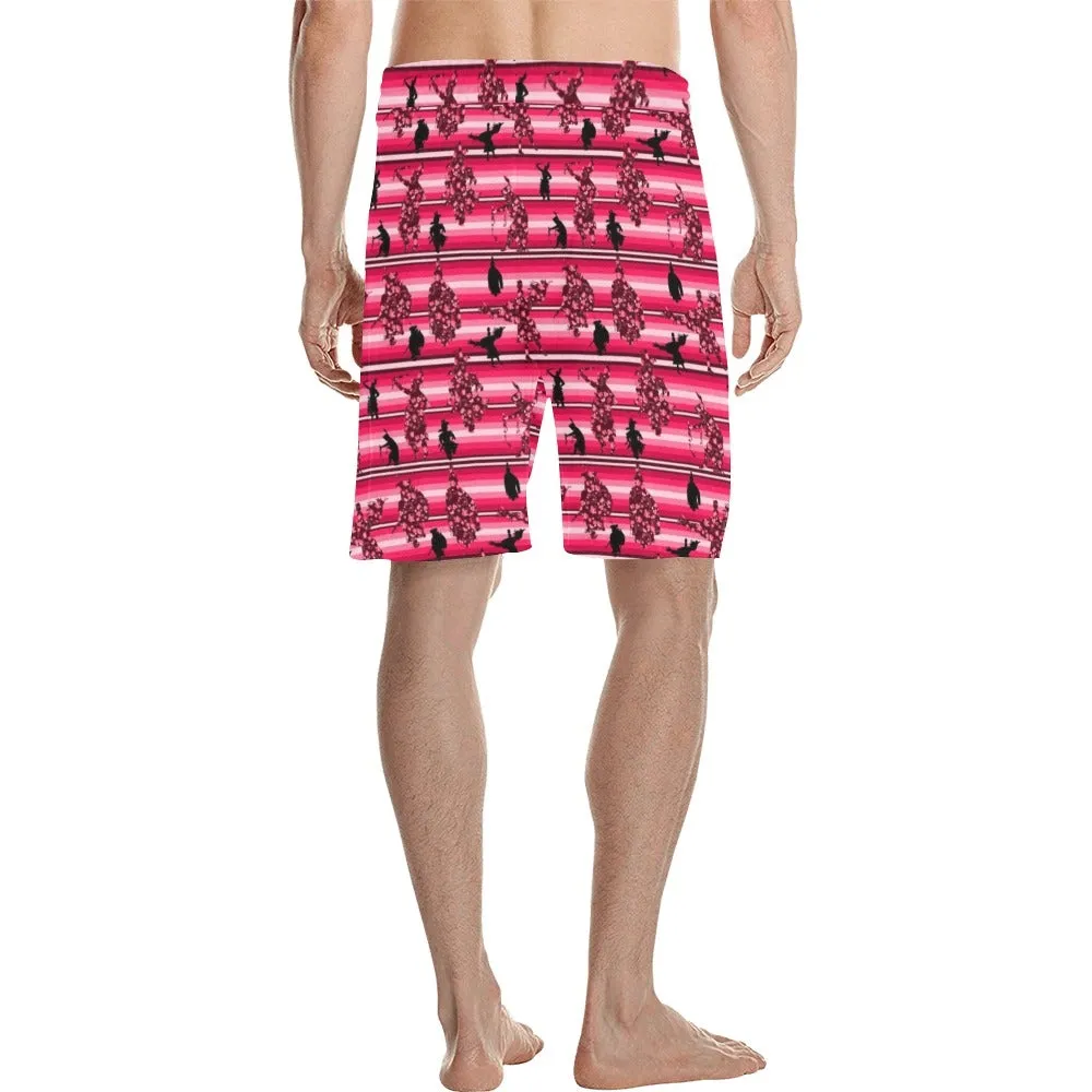 Dancers Floral Amour Men's Casual Shorts