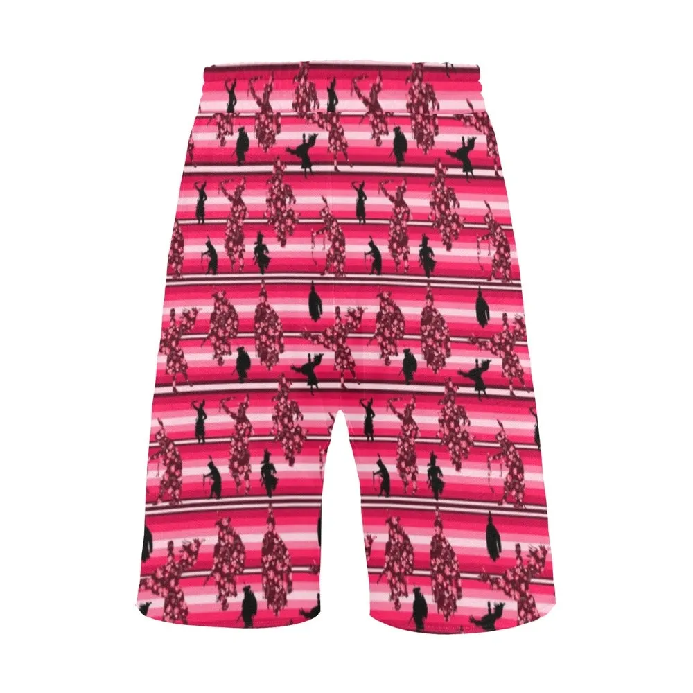 Dancers Floral Amour Men's Casual Shorts