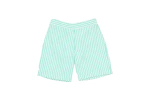 Emma Shorts - Water Green Stripes