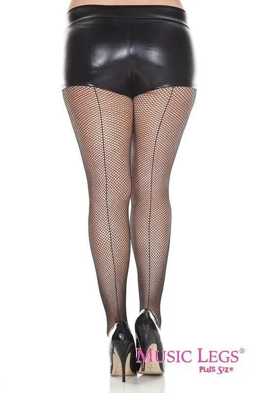 Fishnets With Back Seam