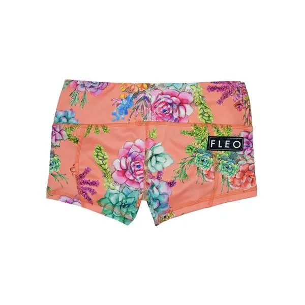 FLEO Coral Succulent Shorts (Low-rise Contour)