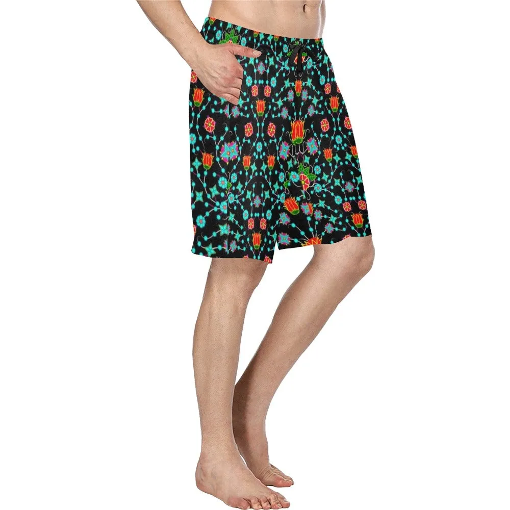 Floral Damask Upgrade Men's Casual Shorts