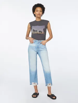 Frame Denim - Le Hollywood Crop Jeans Released Hem in Fullerton