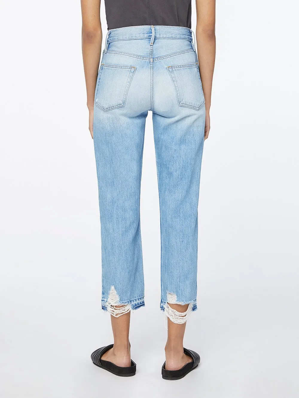 Frame Denim - Le Hollywood Crop Jeans Released Hem in Fullerton