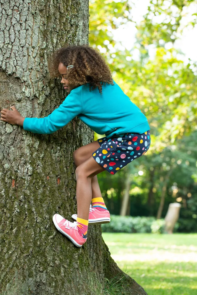 Frugi Sydney Shorts in Indigo Dalmatian