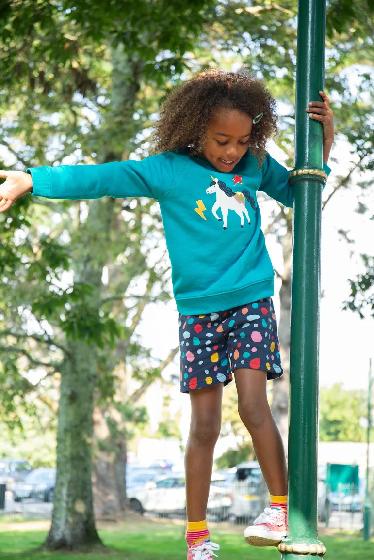 Frugi Sydney Shorts in Indigo Dalmatian