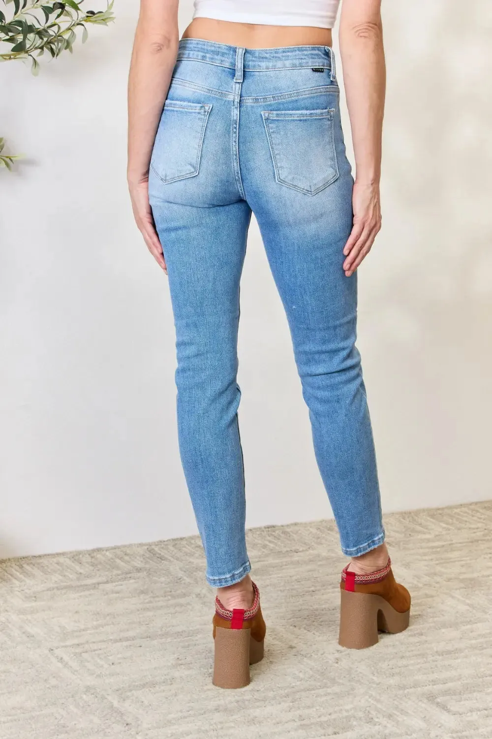 Full Size Mid Rise Skinny Jeans