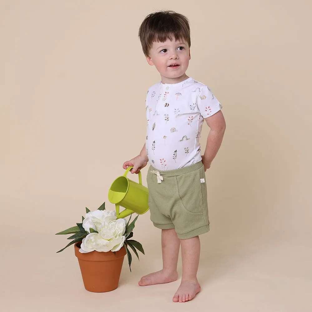 Garden Friends Short Sleeve Organic Bodysuit