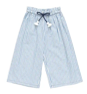 Girls Bottoms | Theodore Pant - Skinny Blue Stripe | Pink Chicken