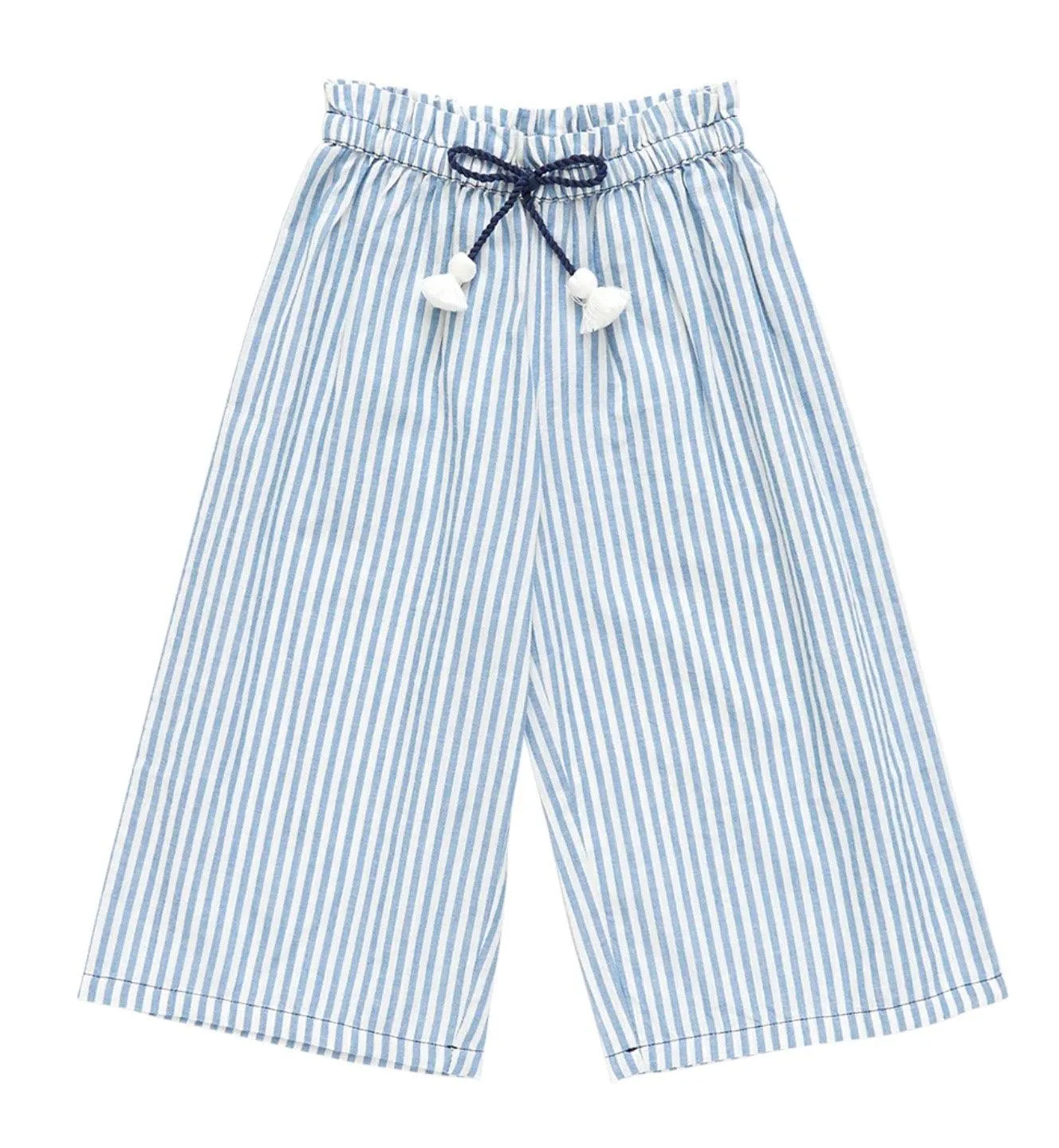 Girls Bottoms | Theodore Pant - Skinny Blue Stripe | Pink Chicken