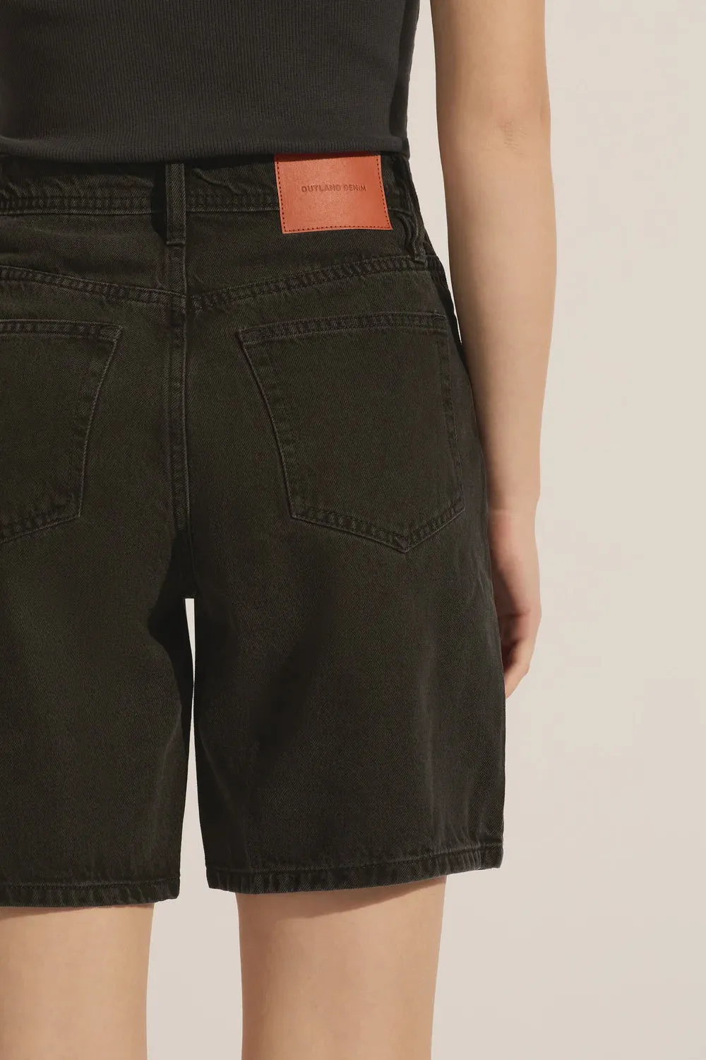 Harry Black Bermuda Denim Short - Aged Black