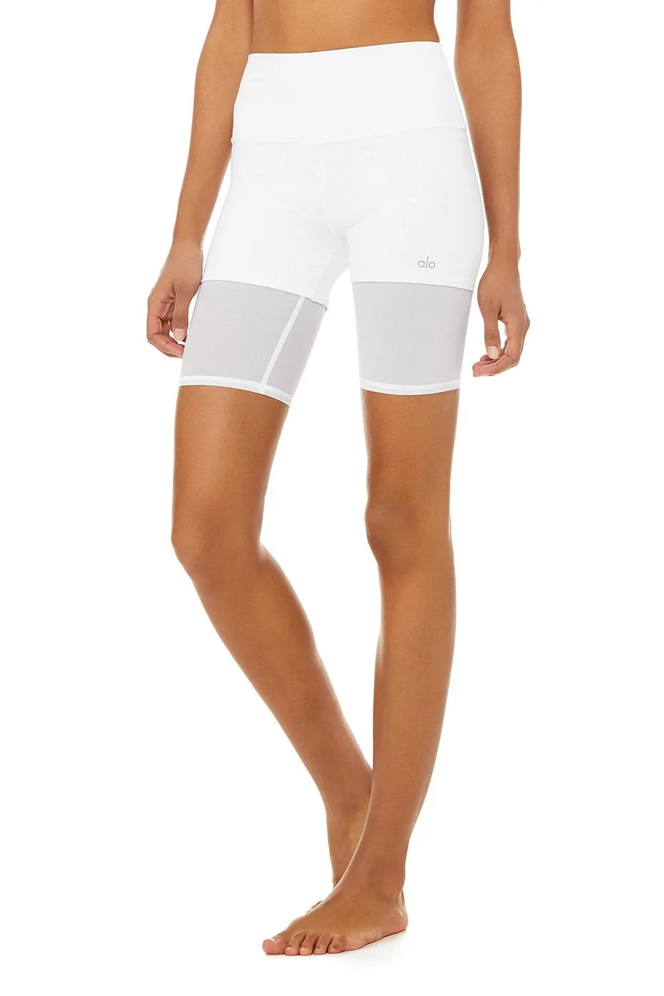 High-Waist Lavish Short - White