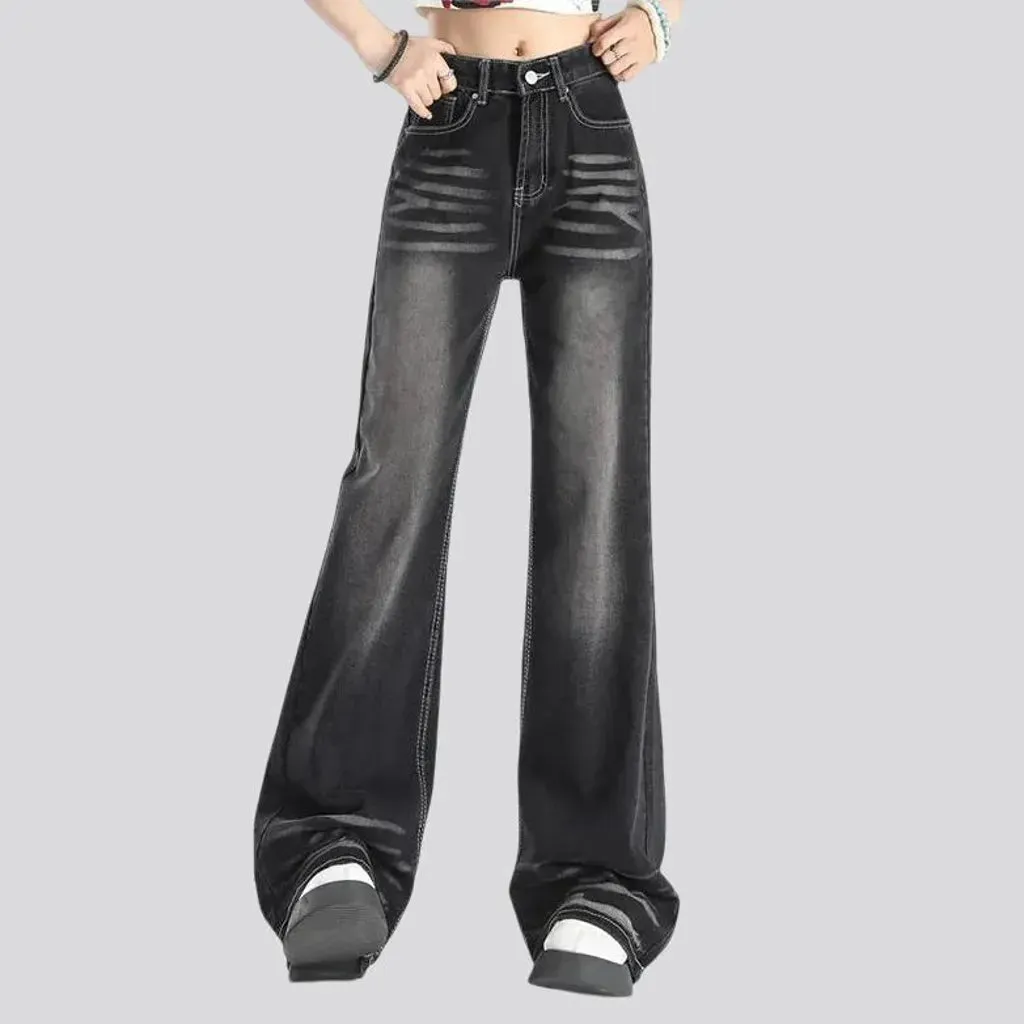 High waist women's jeans