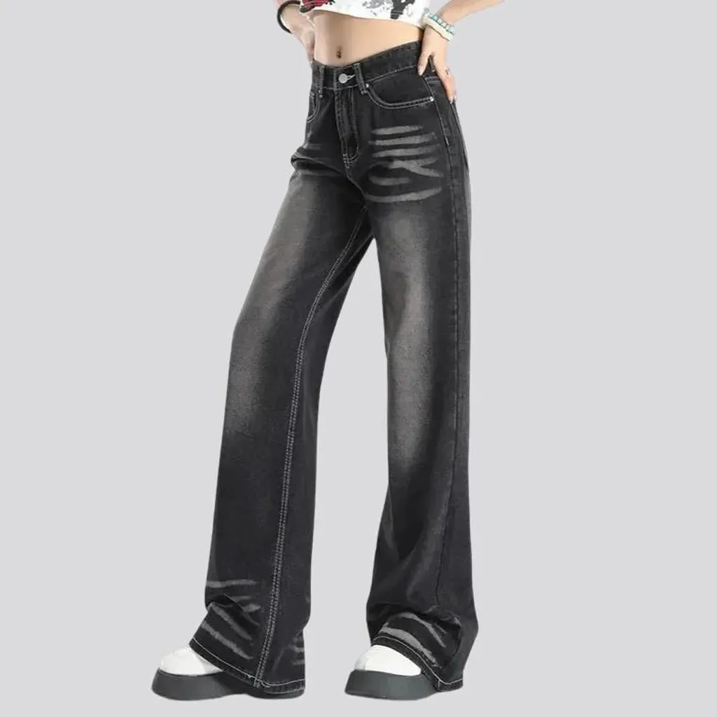 High waist women's jeans