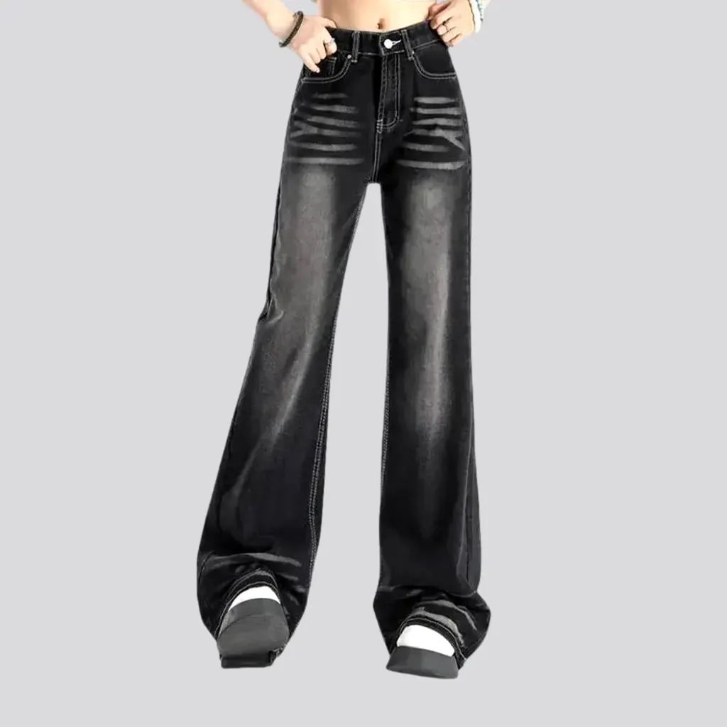 High waist women's jeans