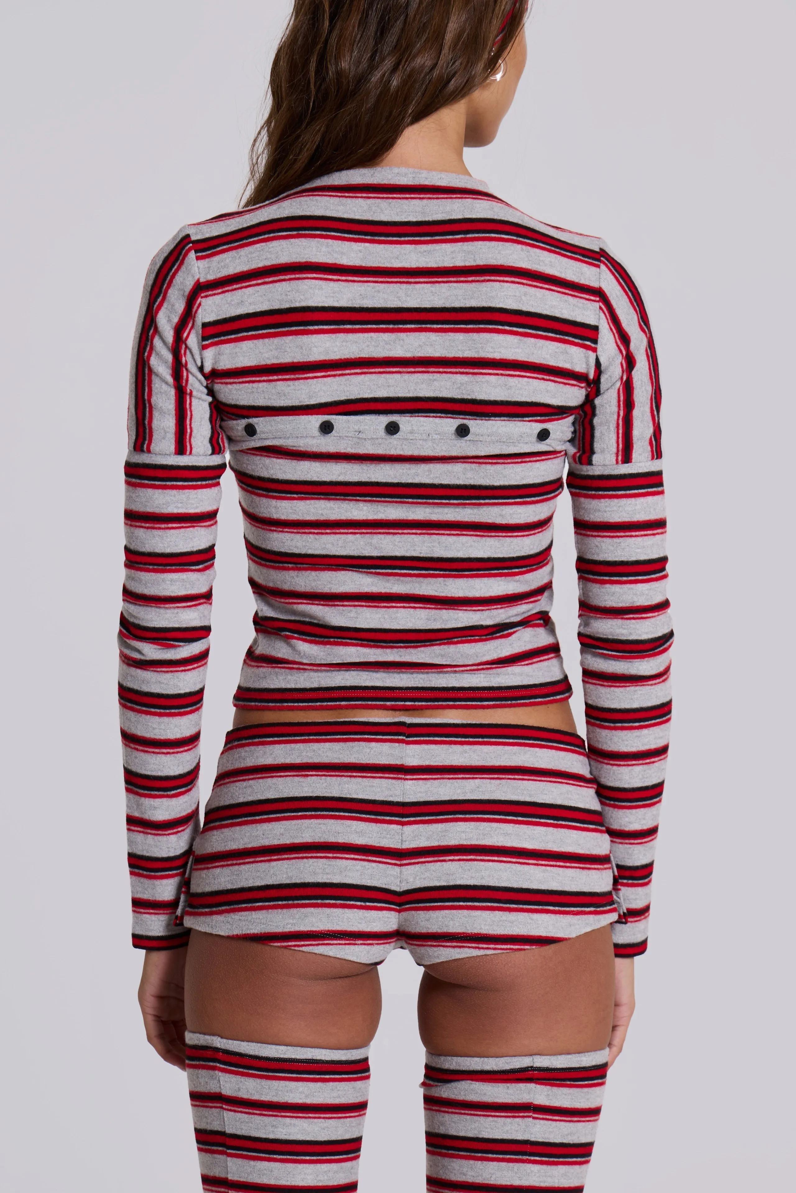 Isla Stripe Mini Shorts