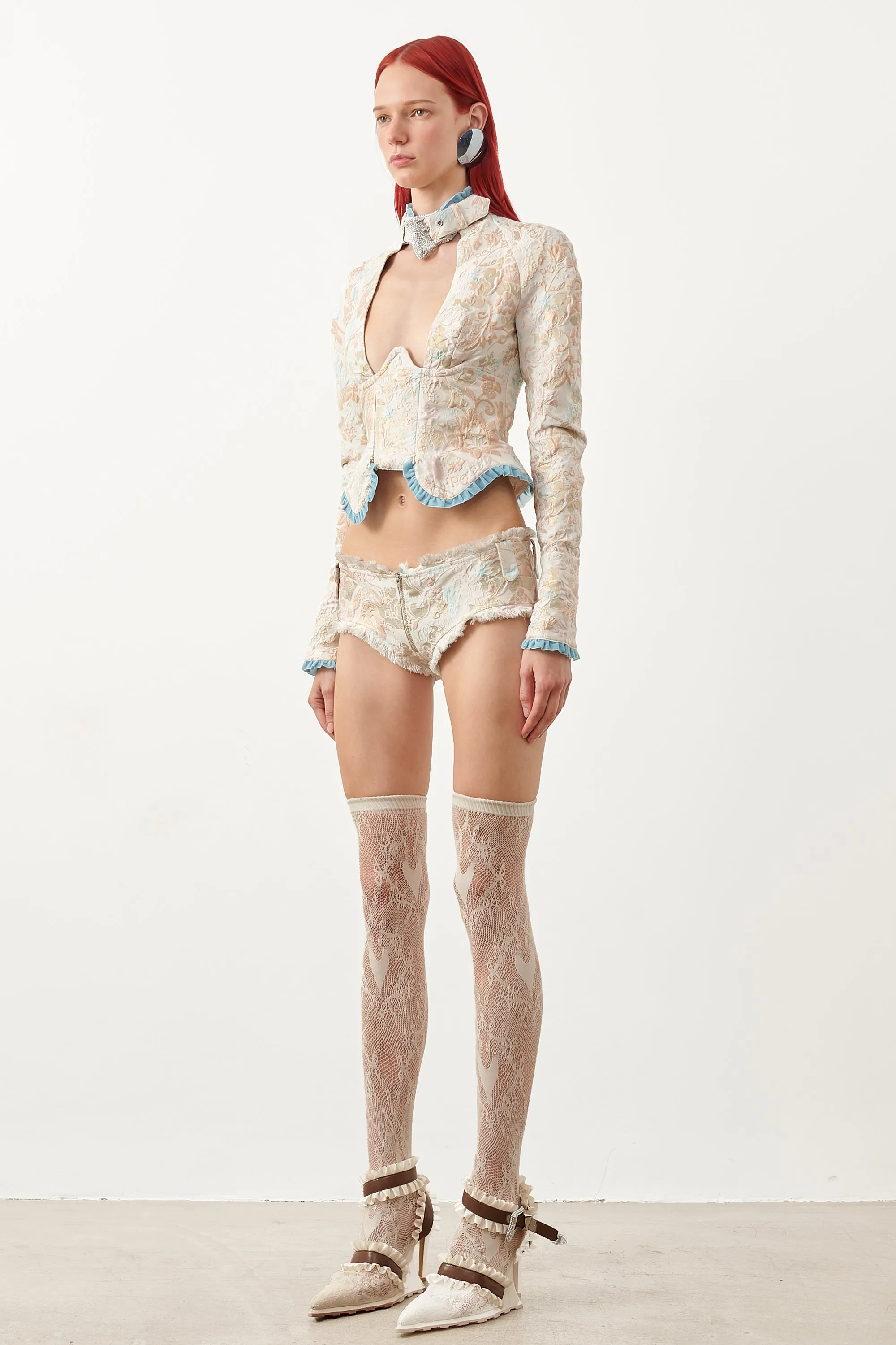 Kracken Hotpants Floral Brocade