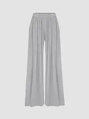 (🎁LAST DAY 57% OFF)🔥Solid Elastic Waist Wide Leg Pants(Buy 2 Free Shipping)