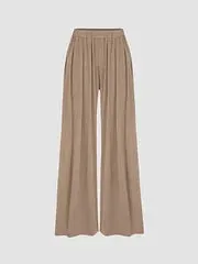 (🎁LAST DAY 57% OFF)🔥Solid Elastic Waist Wide Leg Pants(Buy 2 Free Shipping)