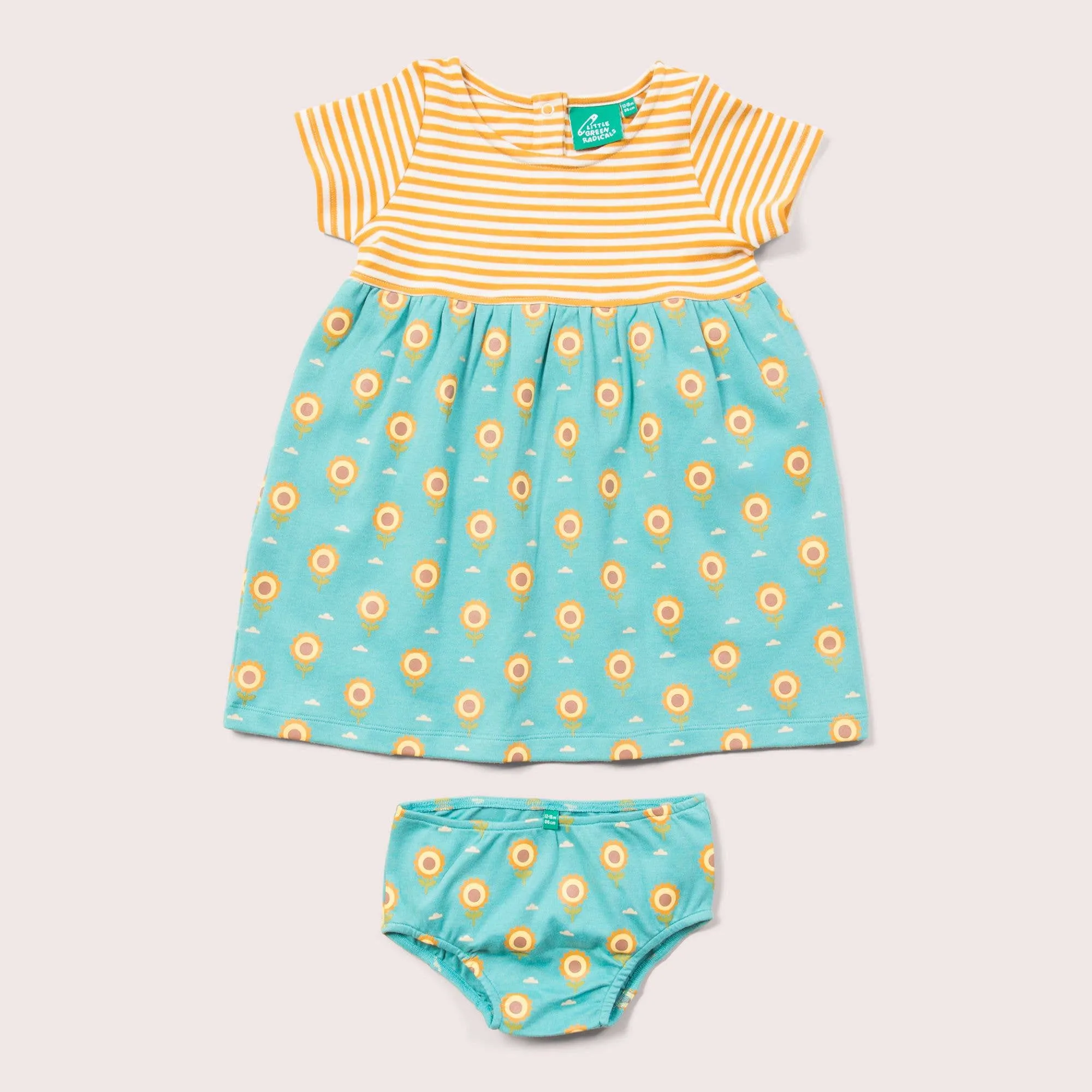 Little Green Radicals - Sunflower Easy Peasy Summer Dress