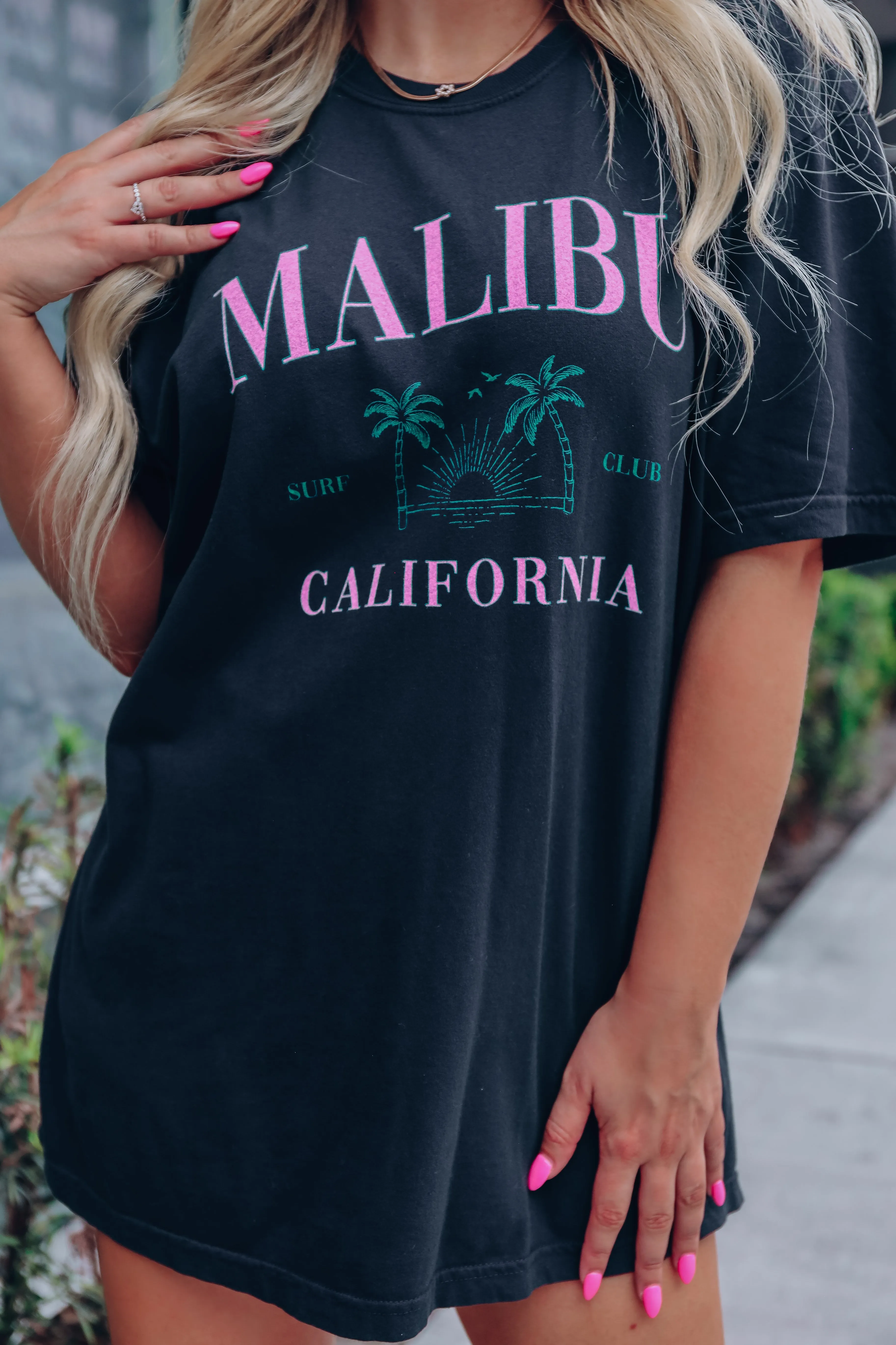 Malibu Surf Club Graphic Tee - Black